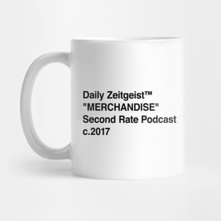 Daily Zeitgeist "MERCHANDISE" Black - Pocket Mug